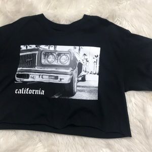 California Car Crop Top